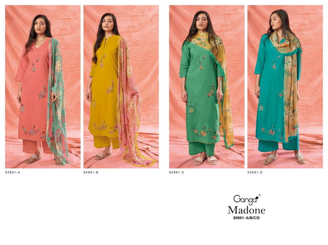 Ganga Madone S0881 Cotton Salwar Suits Catalog